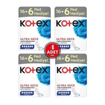 Kotex Ultra Dev Eko Gece 4x22 Adet Ped