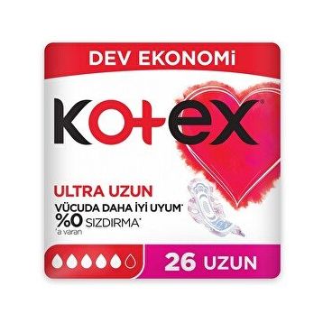 Kotex Ultra Dev Ekonomik Uzun 26'lı Ped