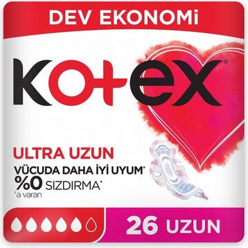 Kotex Ultra Dev Ekonomik Uzun 26'lı Ped