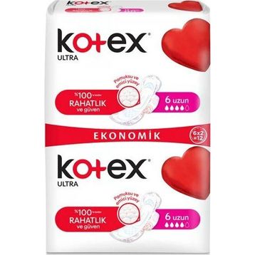 Kotex Ultra Double Eko Uzun 12'li Hijyenik Ped