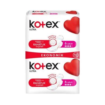 Kotex Ultra Double Eko Uzun 12'li Hijyenik Ped
