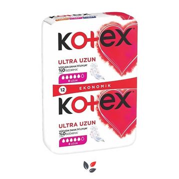 Kotex Ultra Double Eko Uzun 12'li Hijyenik Ped