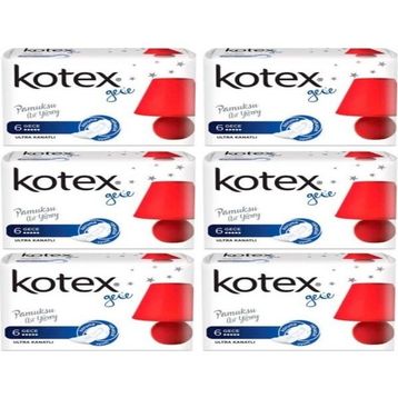 Kotex Ultra Gece 6'lı Ped