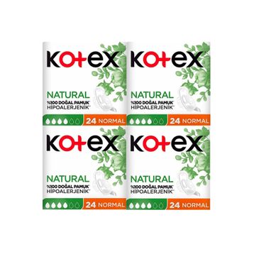 Kotex Ultra Natural Normal 24'lü 4 Adet 960 Hijyenik Ped