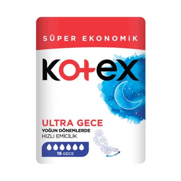 Kotex Ultra Quadro Gece 16'lı Ped