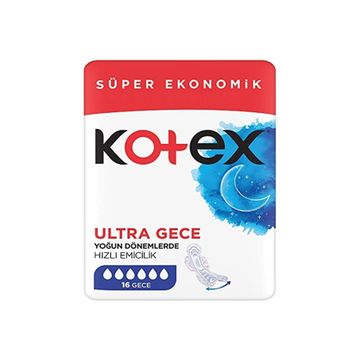 Kotex Ultra Quadro Gece 16'lı Ped