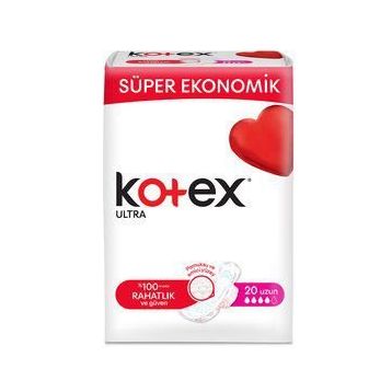 Kotex Ultra Süper Ekonomik Uzun 20'li Ped