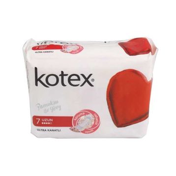 Kotex Ultra Tekli Kanatlı Uzun 7'li Ped