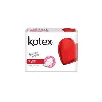 Kotex Ultra Tekli Kanatlı Uzun 7'li Ped