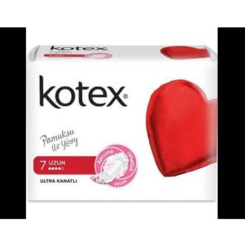 Kotex Ultra Tekli Kanatlı Uzun 7'li Ped