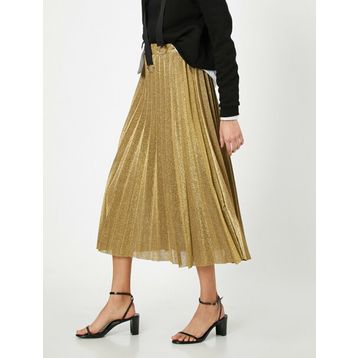 Koton 0KAK73462EKDR1 Kadın Pileli Skirt Etek