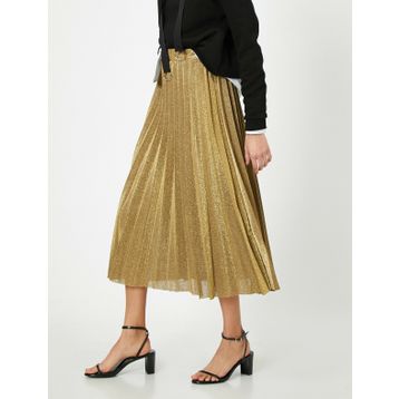 Koton 0KAK73462EKDR1 Kadın Pileli Skirt Etek