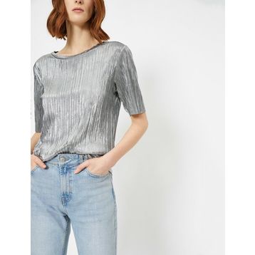 Koton 0YAK13299EK999 Bisiklet Yaka Kadın T-Shirt