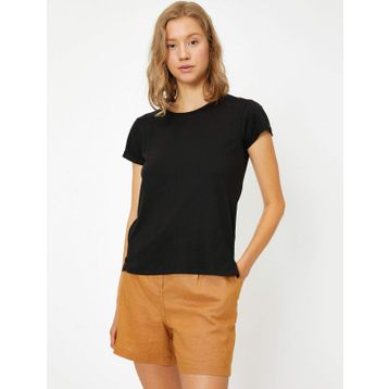 Koton 0YAK13299EK999 Bisiklet Yaka Kadın T-Shirt