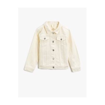Koton 0YAK57344MDMID Pocket Detailed Kadın Jean Jacket