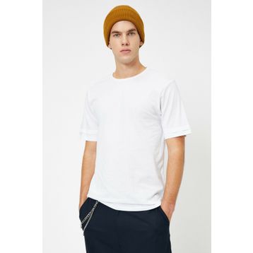 Koton 0YAM12002LK Beyaz Erkek T-Shirt
