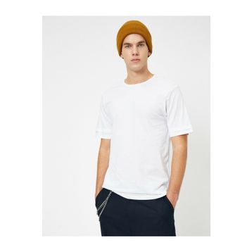 Koton 0YAM12002LK Beyaz Erkek T-Shirt