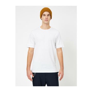 Koton 0YAM12002LK Beyaz Erkek T-Shirt