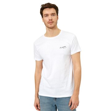 Koton 0YAM12002LK Beyaz Erkek T-Shirt