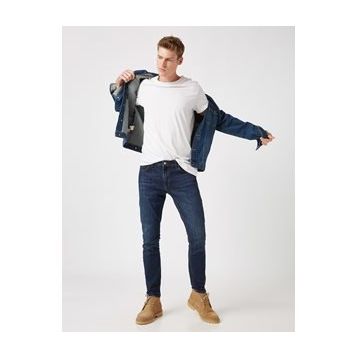 Koton 0YAM43573MD Michael Skinny Fit Jean Erkek Pantolon
