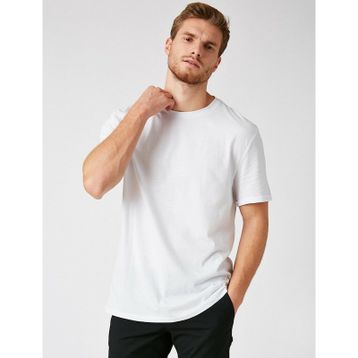 Koton 0YKB16319TK Beyaz Erkek T-shirt