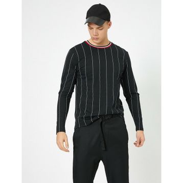 Koton 1KAL18839IKV44 Çizgili Kadın T-Shirt