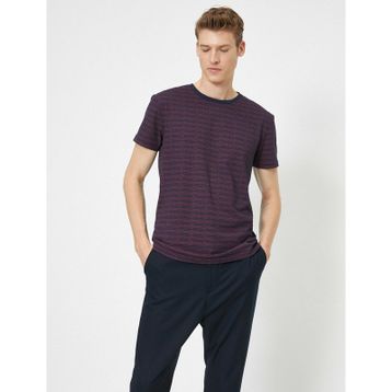 Koton 1KAL18839IKV44 Çizgili Kadın T-Shirt