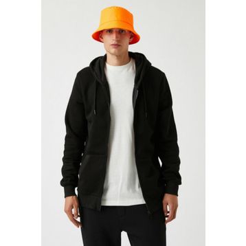 Koton 2KAM75700LK Fermuarli Kapsonlu Sweatshirt