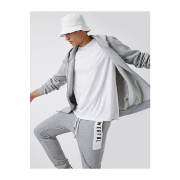 Koton 2KAM75700LK Fermuarli Kapsonlu Sweatshirt