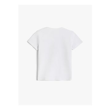 Koton 2SKB10053TK Bisiklet Yaka Normal Kalıp Baskılı Erkek Çocuk T-Shirt