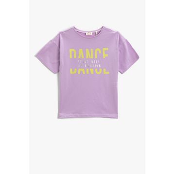 Koton 2SKG10117AK Mor Kadın Tshirt Lila