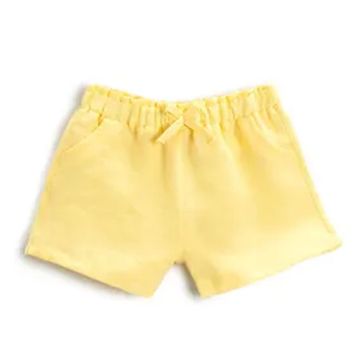 Koton 2SMG40060AW Sarı Kız Bebek Şort