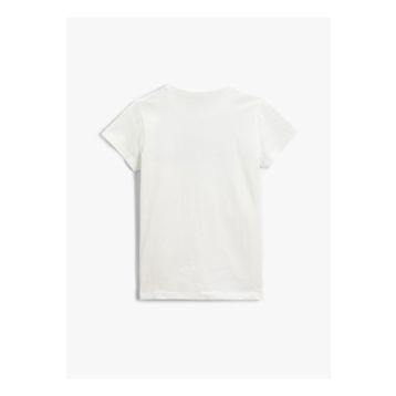 Koton 2YKG17170OK Ekru Kız Çocuk T-Shirt