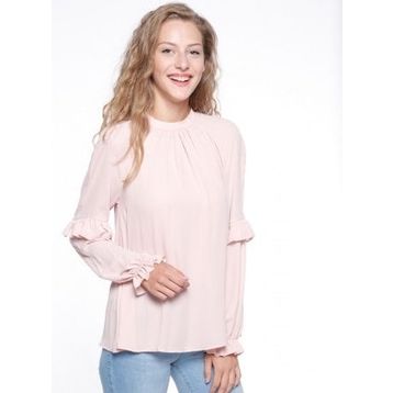 Koton 331916 Pudra Fırfır Detaylı Bluz
