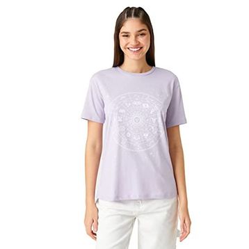 Koton 3SAL10066IK Lila Kadın T-Shirt