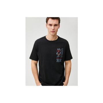 Koton 3SAM10047HK Siyah Erkek T-shirt