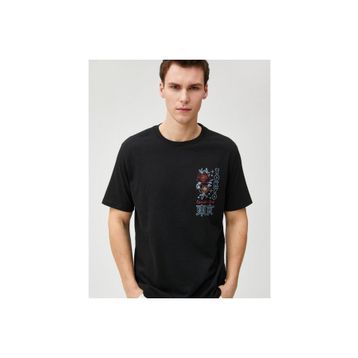 Koton 3SAM10047HK Siyah Erkek T-shirt