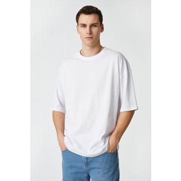 Koton 3SAM10059HK Siyah 999 Erkek Jersey Pamuk T-Shirt