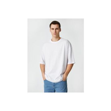 Koton 3SAM10059HK Siyah 999 Erkek Jersey Pamuk T-Shirt