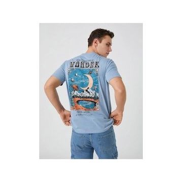 Koton 3SAM10087HK Mavi Erkek T-Shirt