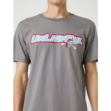Koton 3SAM10608HK Gri Erkek T-Shirt
