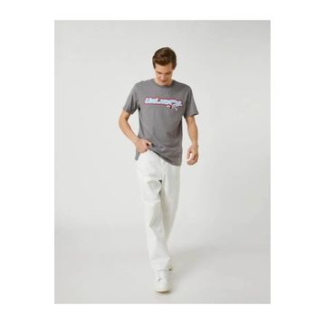 Koton 3SAM10608HK Gri Erkek T-Shirt