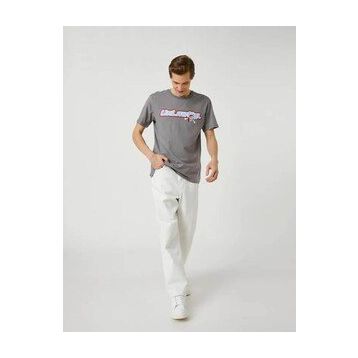 Koton 3SAM10608HK Gri Erkek T-Shirt