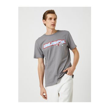 Koton 3SAM10608HK Gri Erkek T-Shirt