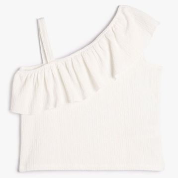 Koton 3SKG10140AK Beyaz Kız Çocuk T-Shirt