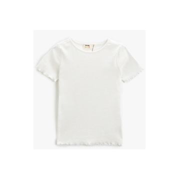 Koton 3SKG10159AK Beyaz Kız Çocuk T-shirt
