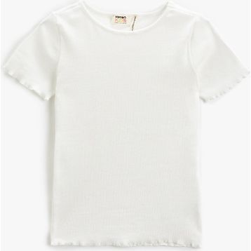 Koton 3SKG10159AK Beyaz Kız Çocuk T-shirt