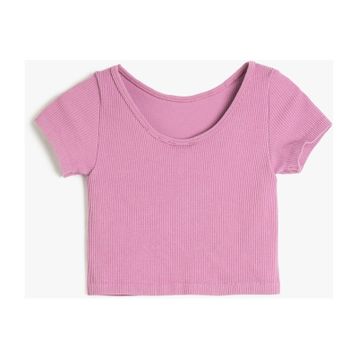 Koton 3SKG10381AK Pembe Kız Çocuk T-shirt