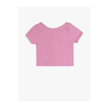 Koton 3SKG10381AK Pembe Kız Çocuk T-shirt