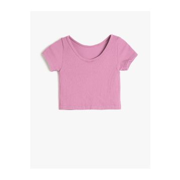 Koton 3SKG10381AK Pembe Kız Çocuk T-shirt
